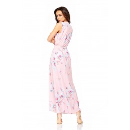 Sukienka maxi z kopertowym dekoltem L304