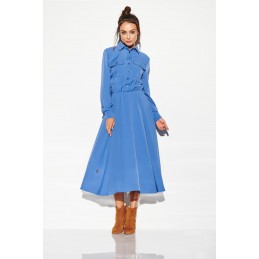 Sukienka szmizjerka maxi kolor L314