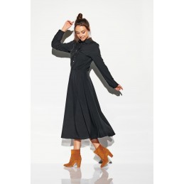 Sukienka szmizjerka maxi kolor L314