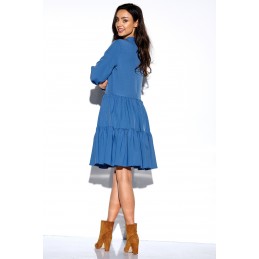 Sukienka z kokardą przy szyi kolor L319