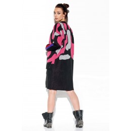 Długi kardigan w moro LSG124