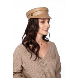 Kaszkiet z eko skóry LGK109