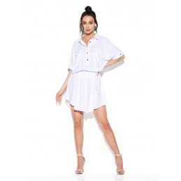 Koszulowa sukienka z guzikami L338