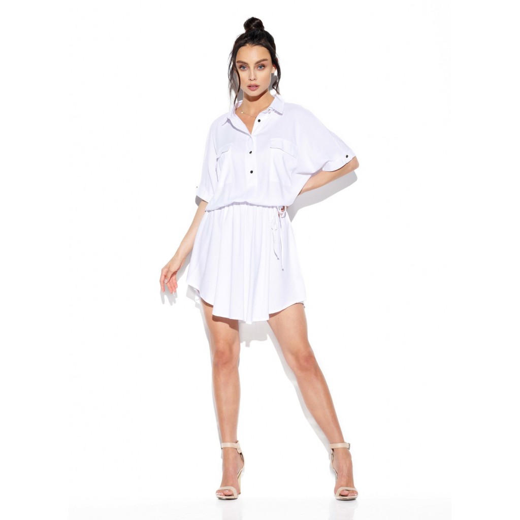 Koszulowa sukienka z guzikami L338