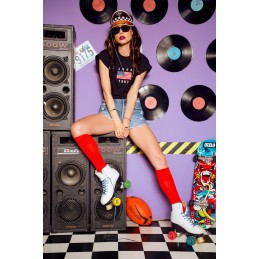 T-shirt z haftem Los Angeles LG527