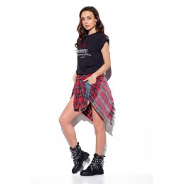 T-shirt z haftem NY Lifestyle LG528