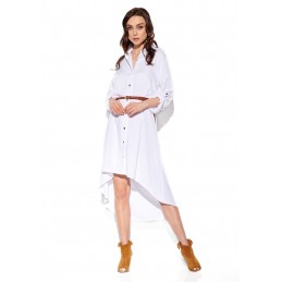 Koszulowa sukienka z krószym przodem L335