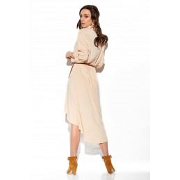 Koszulowa sukienka z krószym przodem L335