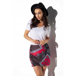 Krótka spódniczka z jedwabiem LG550