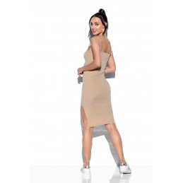 Basicowa bawełniana sukienka na ramiączkach LN118