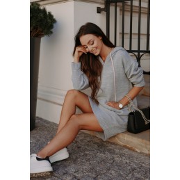 Swetrowa sukienka sportowa z kieszenią LSG132