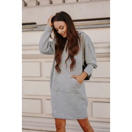 Swetrowa sukienka sportowa z kieszenią LSG132