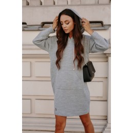Swetrowa sukienka sportowa z kieszenią LSG132