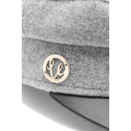 Kaszkiet z daszkiem z ekoskórą LGK121