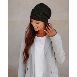Modna oversizowa czapka z wełną LGK123