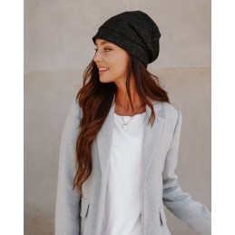 Modna oversizowa czapka z wełną LGK123
