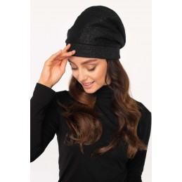 Modna oversizowa czapka z wełną LGK123
