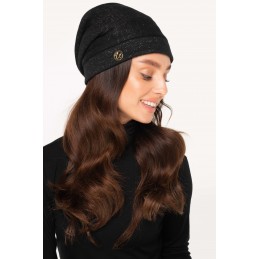 Modna oversizowa czapka z wełną LGK123
