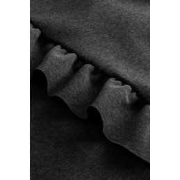 Bawełniana sukienka/bluza z falbaną LN119