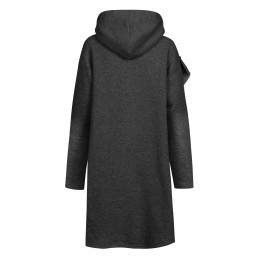 Bawełniana sukienka/bluza z falbaną LN119