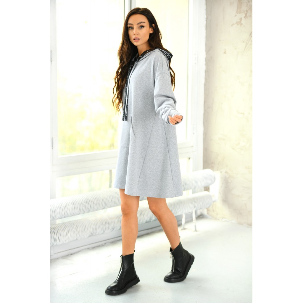 Bawełniana bluza rozszerzana na dole LN121