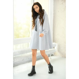 Bawełniana bluza rozszerzana na dole LN121