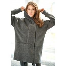 Bawełniana bluza z podwójnym zamkiem LN122