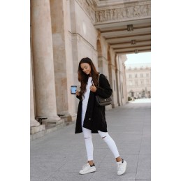 Luźny kardigan ze splotem LS297