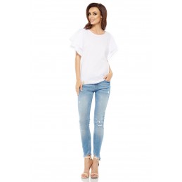 Bluzka z falbanami na rękawie L250