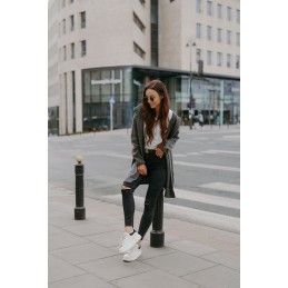 Klasyczny kardigan z kapturem LS300