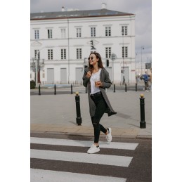 Klasyczny kardigan z kapturem LS300