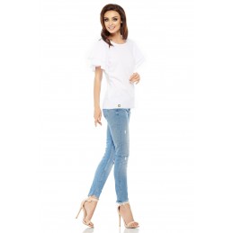 Bluzka z falbanami na rękawie L250