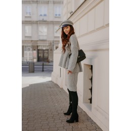 Komplet swetrowy – spódnica i sweter z golfem LS308