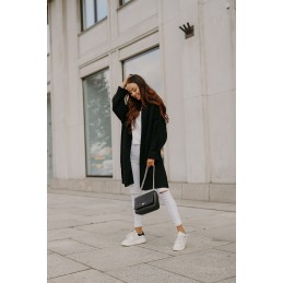 Oversizowy kardigan z przeszyciami LS310