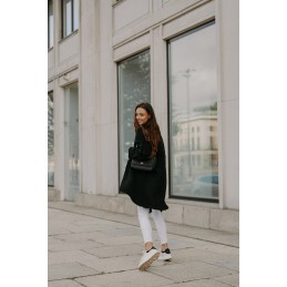 Oversizowy kardigan z przeszyciami LS310