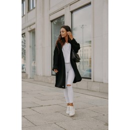 Oversizowy kardigan z przeszyciami LS310