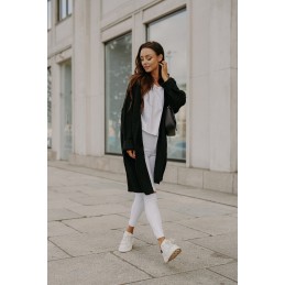 Oversizowy kardigan z przeszyciami LS310