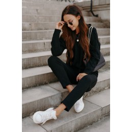 Dzianinowy komplet ze splotem LSG134