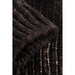 Czapka z pomponem w delikatną panterkę LGK125