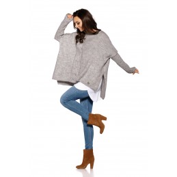 Modny sweter ponczo LS240