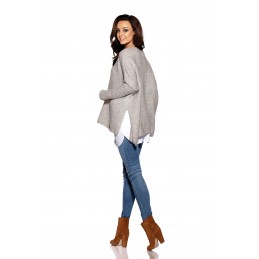Modny sweter ponczo LS240