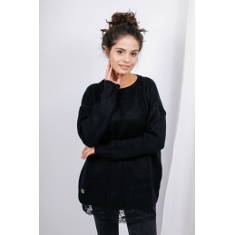 Sweter z koronką SUZANNE