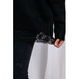 Sweter z koronką SUZANNE