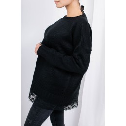 Sweter z koronką SUZANNE