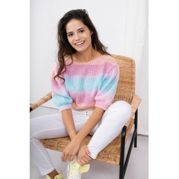 Sweter tęczowy LS326