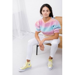 Sweter tęczowy LS326