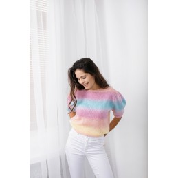 Sweter tęczowy LS326