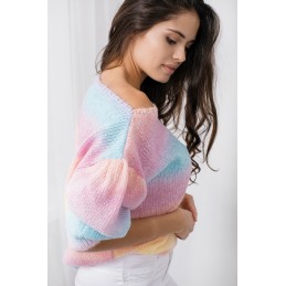 Sweter tęczowy LS326