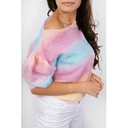 Sweter tęcza LS336