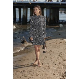 Modna sukienka z wyciętymi ramionami L276